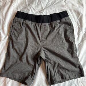 Men's Prana Gray Shorts with Black Waistband size M